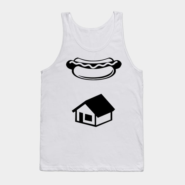 Hotdog House Tank Top by geeklyshirts